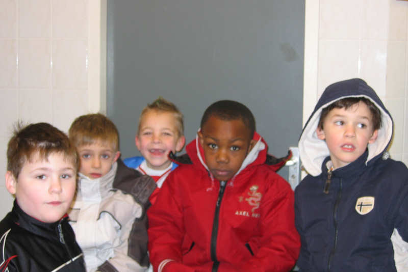 Vooraf in de kleedkamer - nog lekker ingepakt!